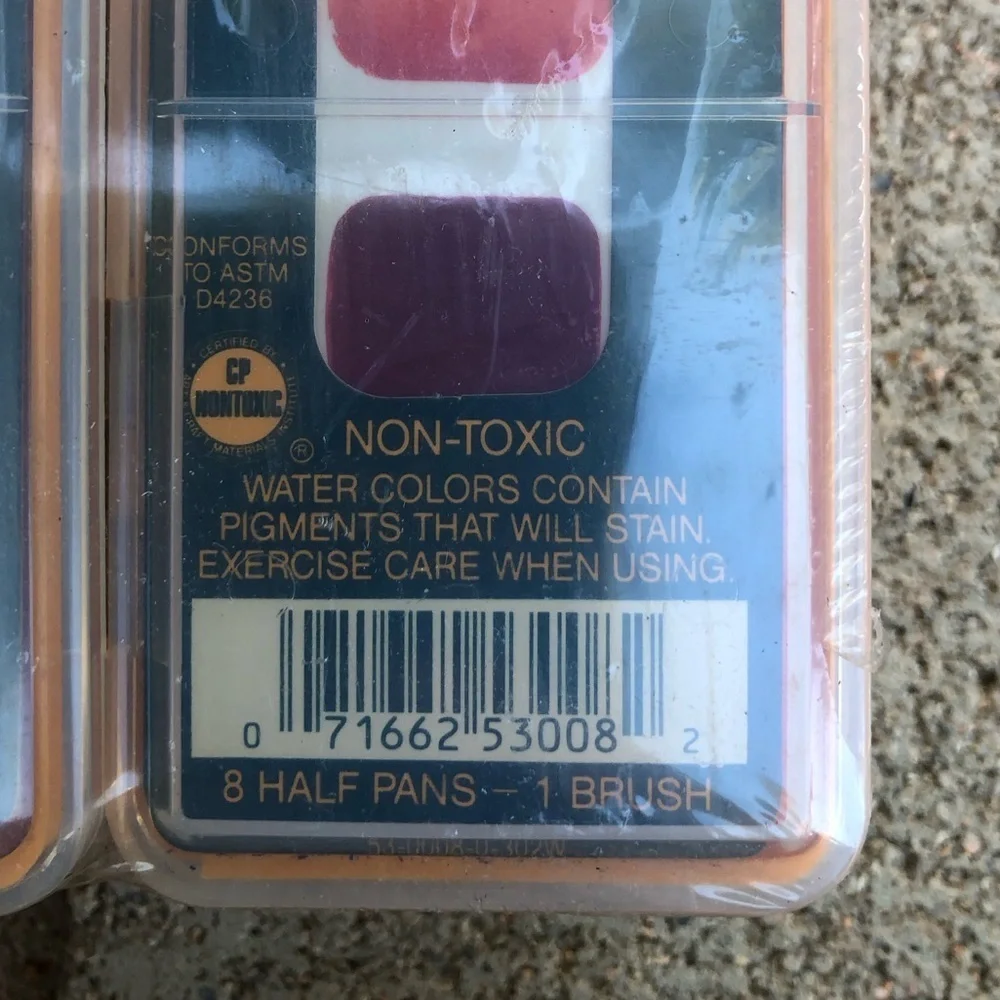Vtg discontinued crayola pack of 6 pallets of 8 colors older look